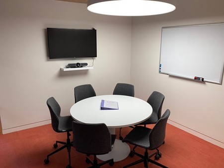 meeting room 1 with tv and whiteboard
