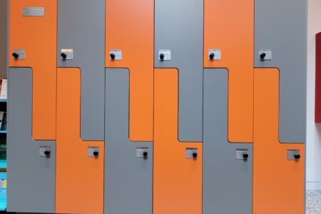 lockers on the ground floor
