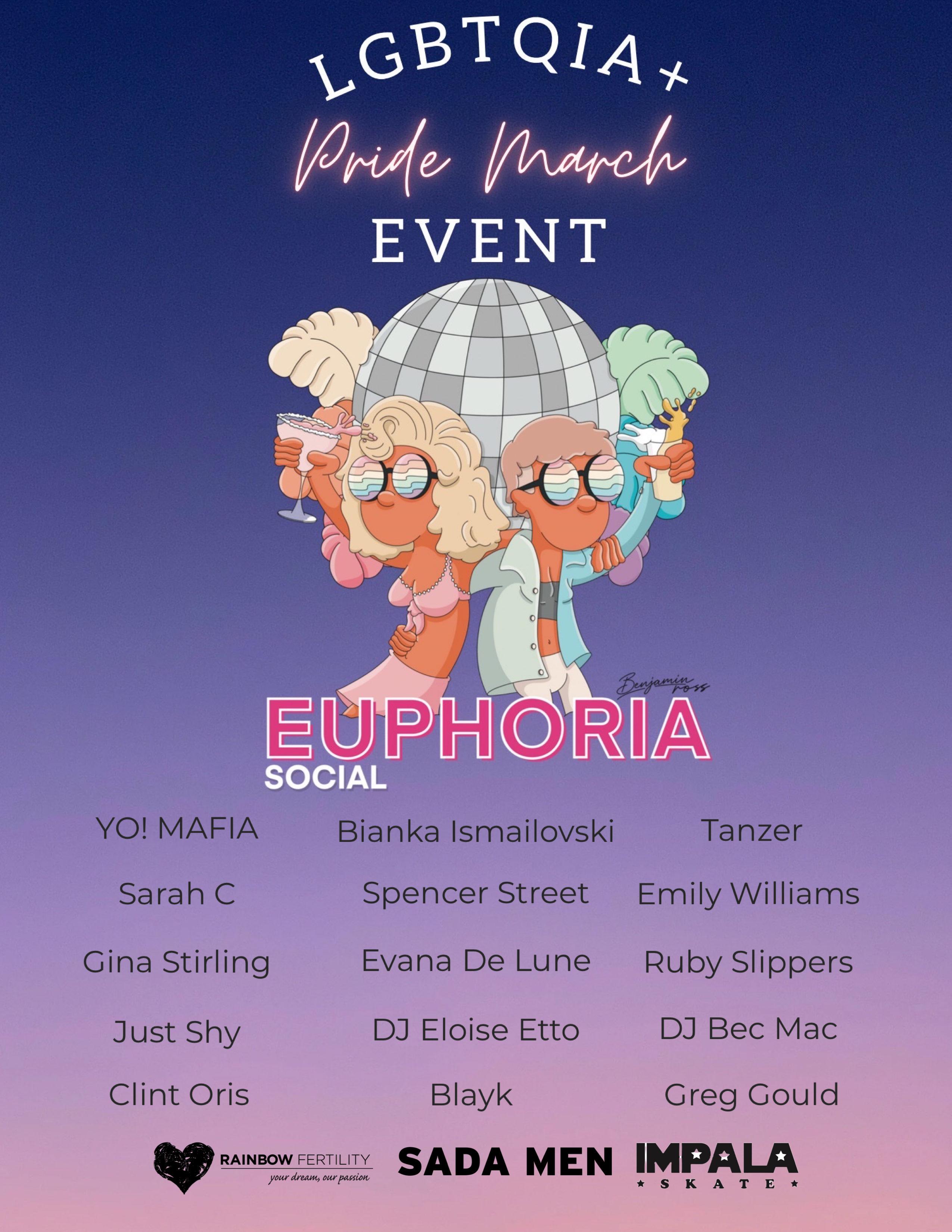 Euphoria Social a LGBTQIA Pride March Viewing Event Victorian