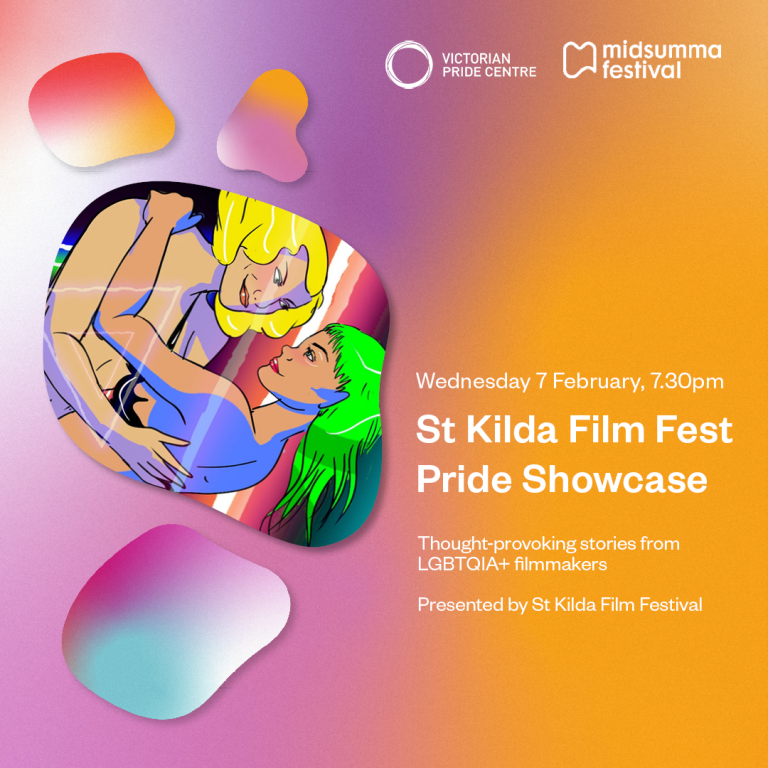 St Kilda Film Fest Pride Showcase poster with date, time and location