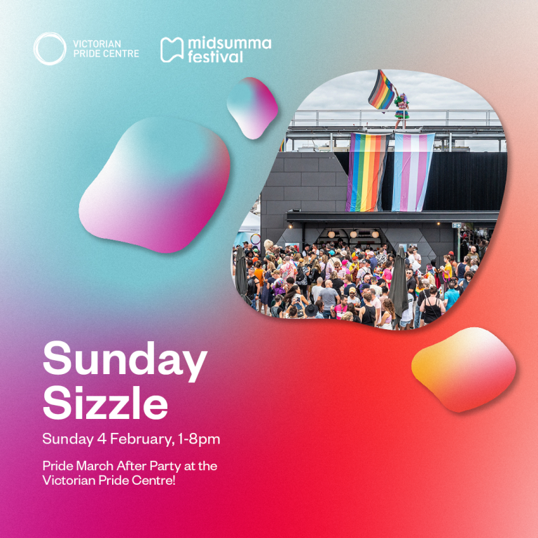 Sunday Sizzle Poster with date, time and location