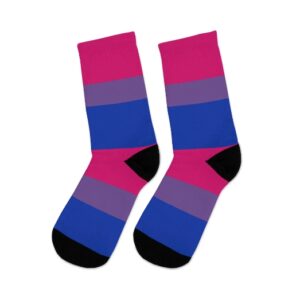 Bisexual Flag Striped Socks