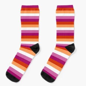 Lesbian Flag Socks