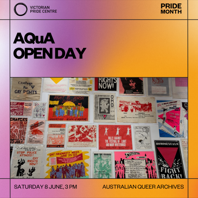 AQuA Open Day poster with date, time and location of the event