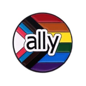 Progressive Pride Flag Ally Badge