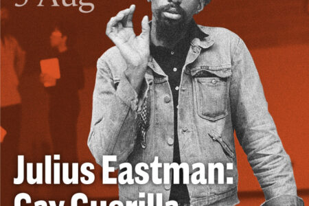 Julius Eastman: Gay Guerilla poster with date