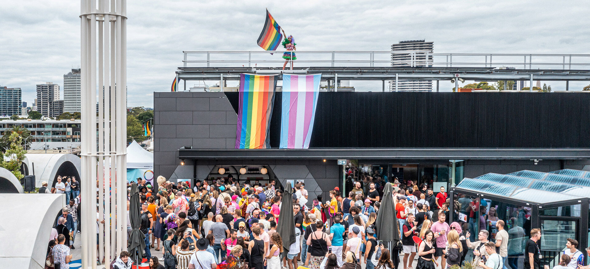 A party on the VPC rooftop