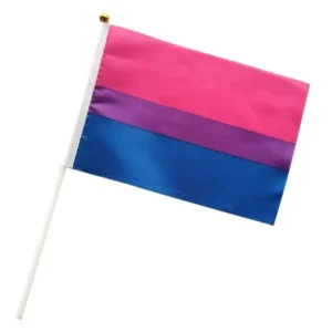 Handheld small bisexual flag