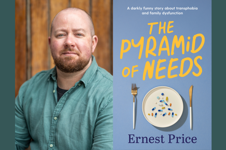 The Pyramid of Needs book poster by Ernest Price with headshot