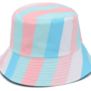 Transgender pride flag bucket hat